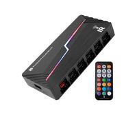 Thermalright TL- ARGB y Concentrador de Ventiladores X12 IR. Concentrador de Ventiladores PWM X12 IR. Incluye Control Remoto. Compatible con PWM de 4