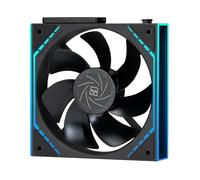 Thermalright TL-M12QR - Ventiladores de carcasa de hoja inversa de PC de 120 mm, cadena de margarita, 1500 rpm, ARGB, iluminación de espejos infinitos duales para construcción de juegos (paquete