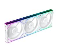 Thermalright TL-M12QRW X3 - Ventiladores de carcasa de PC de hoja inversa de 120 mm, flujo de aire de 1500 rpm, cadena de margarita ARGB, iluminación de espejo infinito, paquete de 3