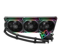 Thermalright TR Frozen Infinity 360 BLACK CPU AIO-Refrigerador, Radiador de 360mm, Ventiladores TL-M12*3 PWM, Refrigerador de Agua para CPU de Computadora, Espejo ARGB Infinity, Compatible con LGA1851