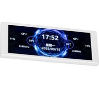 Thermalright Trofeo Vision - Pantalla LCD AIO de 6.8 pulgadas, pantalla USB tipo C para monitoreo de hardware en tiempo real, con temas preestablecidos y de bricolaje para carcasa de PC de juegos