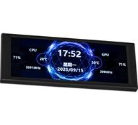 Thermalright Trofeo Vision - Pantalla LCD AIO de 6.8 pulgadas, pantalla USB tipo C para monitoreo de hardware en tiempo real, con temas preestablecidos y de bricolaje para carcasa de PC de juegos