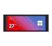 Thermalright Trofeo Vision - Pantalla panorámica IPS de 6.86 pulgadas, resolución de 1280 x 480, con opciones de colocación flexibles de pantalla LCD