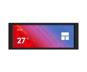 Thermalright Trofeo Vision - Pantalla panorámica IPS de 6.86 pulgadas, resolución de 1280 x 480, con opciones de colocación flexibles de pantalla LCD