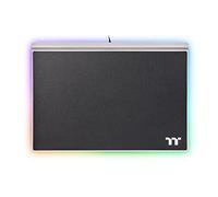 Thermaltake Argent MP1 RGB 16.8 Millones de Colores habilitado para Software, Superficie Dura, Placa Superior de Aluminio y Base de Goma Antideslizante, 359 mm x 254 mm x 10 mm Alfombrilla de Mouse