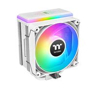 Thermaltake ASTRIA 400 ARGB - Enfriador de CPU; 6 tubos de calor de cobre; ventilador PWM de 120 mm; 500~1800 RPM; torre única; Intel/AMD; 230 W TDP; blanco; CL-P138-CA12SW-A