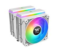 Thermaltake ASTRIA 600 ARGB - Enfriador de CPU; 6 tubos de calor de cobre; ventiladores PWM de 2 x 120 mm; 500~1800 RPM; torre dual; Intel/AMD; 265 W TDP; blanco; CL-P139-CA12SW-A