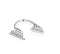 Thermaltake Cable elevador de conectores PCIe 4.0 duales de 90°; blanco; transmisión de alta velocidad de 16 Gbps; 400 mm; blindaje EMI; AC-077-CO6OTN-C1