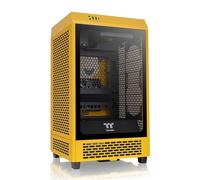 Thermaltake Carcasa para computadora Tower 200 Mini-ITX; Ventiladores CT140 preinstalados de 2 x 140 mm; soporta Longitud de GPU de hasta 380 mm; CA-1X9-00S4WN-00; Bumblebee; 3 años de garantía