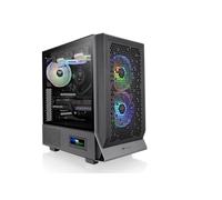 Thermaltake Ceres 300 TG ARGB | Caja ATX Mid Tower | Paneles Perforados para Alto Flujo de Aire | 3 Ventiladores Preinstalados | Admite Radiador de 360mm | Negro