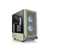 Thermaltake Ceres 300 TG ARGB | Caja ATX Mid Tower | Paneles Perforados para Alto Flujo de Aire | 3 Ventiladores Preinstalados | Admite Radiador de 360mm | Verde Matcha