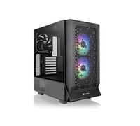 Thermaltake Ceres 330 TG ARGB | Caja ATX Mid Tower | Paneles Perforados para Alto Flujo de Aire | Compatible con Placas Base de Conectores Ocultos | Admite Radiador Frontal de 360 mm | Negro