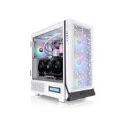 Thermaltake Ceres 500 TG ARGB | Mid Tower Compatible E-ATX | Paneles Perforados para Alto Flujo de Aire | 4 Ventiladores CT140 ARGB Preinstalados | Admite Radiador Frontal de 420 mm | Blanco Nieve