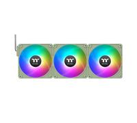 Thermaltake - CL-F198-PL12MG-A sistema de refrigeración para ordenador Carcasa del ordenador Ventilador 12 cm Verde 3 pieza(s)