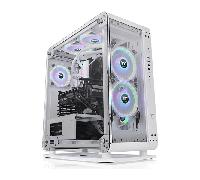 thermaltake core p6 tempered glass snow mid tower rgb blanco