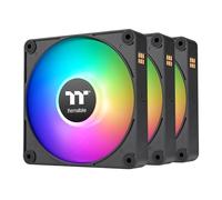 Thermaltake CT120 EX ARGB Sync - Ventilador de refrigeración para PC (paquete de 3 ventiladores), conexión magnética, sincronización de placa base de 5 V, 16.8 millones de colores, 9 LED