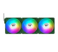 Thermaltake CT140 EX Reverse ARGB Sync 3 Pack | Ventilador PC de Flujo Invertido con Conexión Magnética MagForce 2.0 | ARGB 5V con 9 LEDs Direccionables | Alto Flujo de Aire | Verde Racing