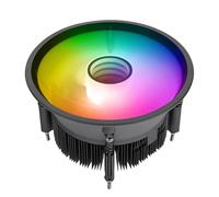 Thermaltake Enfriador de CPU UX150 ARGB; base de cobre/aletas de aluminio; ventilador PWM de 130 mm; 500~2400 RPM; LGA 1851/1700/1200/1156/1155/1151/1150; Infinity Mirror; 130W TDP; negro; CL-P146