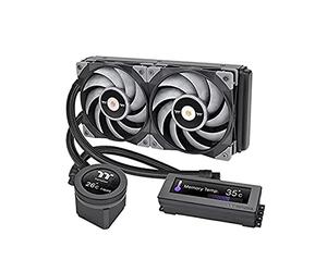 Thermaltake Floe RC Ultra 240 CPU & Memory AIO Liquid Cooler/All-In-One Liquid Cooler/LCD Display/Wasserkühlung/GIF Dateien / 2 * 12cm Lüfter