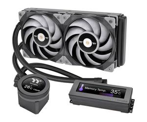 Thermaltake Floe RC Ultra 240 CPU & Memory AIO Liquid Cooler/All-In-One Liquid Cooler/LCD Display/Wasserkühlung/GIF Dateien / 2 * 12cm Lüfter