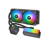 Thermaltake Floe RC240, AMD (AM5/AM4) / Intel (LGA 1700/1200), TT RGB Plus Software/Motherboard Sync ARGB controlado, CPU todo en uno PWM de 240 mm y enfriador líquido de memoria CL-W271-PL12SW-A