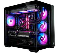 Thermaltake FTW RTX 5080 Black, PC Gaming Windows 11 Home 64-Bit, Caja Torre Negro/Transparente