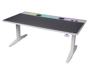 Thermaltake g700 rgb gaming desk - white