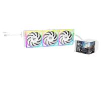 Thermaltake MAGCurve 360 Ultra ARGB | Refrigeración Líquida AIO CPU | Pantalla Curvada AMOLED 2K de 6,67″ | 3× TOUGHFAN EX 120 ARGB con Aspas Reversibles y MagForce 2.0 | Radiador de 360 mm | Blanco