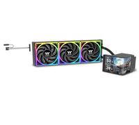 Thermaltake MAGCurve 360 Ultra ARGB | Refrigeración Líquida AIO CPU | Pantalla Curvada AMOLED 2K de 6,67″ | 3× TOUGHFAN EX 120 ARGB con Aspas Reversibles y MagForce 2.0 | Radiador de 360 mm | Negro
