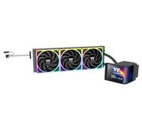 Thermaltake MAGCurve 360 Ultra | Refrigeración Líquida AIO ARGB | Pantalla AMOLED 2K Curvada de 6,67″ | Ventiladores TOUGHFAN EX 120 ARGB con Opción de Aspas Reversibles | Radiador de 360 mm | Negro