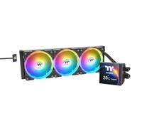 Thermaltake MAGFloe 360 Ultra | Refrigeración Líquida AIO ARGB 360mm para CPU | Pantalla LCD de 3,95 Pulgadas con Monitorización en Tiempo Real | MAGForce 2.0 de Conexión Rápida | Negro