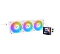Thermaltake MAGFloe 420 Ultra | Refrigeración Líquida AIO ARGB 360mm para CPU | Pantalla LCD de 3,95 Pulgadas con Monitorización en Tiempo Real | MAGForce 2.0 de Conexión Rápida | Blanco Nieve