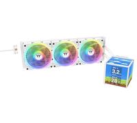 Thermaltake MINECUBE 360 Ultra - Enfriador líquido para CPU; compatible con Intel/AMD; 3 x 120 mm, 500~2000 rpm, SWAFAN EX ARGB; MAGForce 2.0. 4 pantallas LCD TFT de 3.95; aspas de ventilador