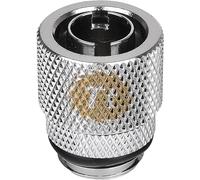 Thermaltake Pacific 3/8' ID X 1/2' Od Compression Fitting - Refrigeración por Agua, Color Cromo