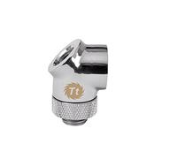 Thermaltake Pacific G1/4 45 & 90 Degree Adapter - Refrigeración por Agua, Color Cromo