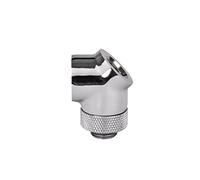 Thermaltake Pacific G1/4 45 Degree Adapter - Refrigeración por Agua, Color Cromo