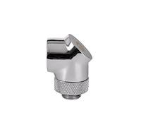 Thermaltake Pacific G1/4 90 Degree Adapter - Refrigeración por Agua, Color Cromo