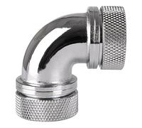 Thermaltake Pacific Petg Tube 90-Degree - Refrigeración por Agua, Color Cromo