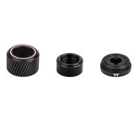 Thermaltake Pacific SF Hard Tube 16mm OD Compression | Matte Black | DIY LCS Fittings