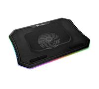 Thermaltake Panel de malla de acero masivo con 1 ventilador de 120 mm, espectro RGB de 256 colores, enfriador de portátil de 10 a 15 pulgadas CL-N020-PL12SW-A
