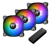 Thermaltake Pure 12 ARGB - Pack de 3 Ventiladores, Color Negro