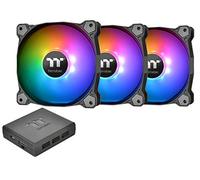 Thermaltake Pure Plus CL-F064-PL14SW-A - Ventilador de radiador con caja de 9 LED controlables RGB PWM (140 mm, 140 mm) con software habilitado (Amazon Alexa, Razer Choma, TT AI Voice Control)