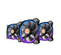 Thermaltake Riing 14 LED RGB - Pack de 3 Ventiladores, Color Negro
