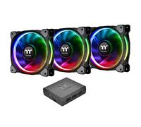 Thermaltake Riing Plus 12 LED RGB TT Premium Edition - Ventilador de Alta presión estático, Color Negro