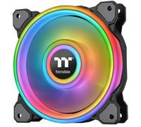 Thermaltake Riing Quad CL-F089-PL14SW-C, CL-F089-PL14SW-C, 140 mm, 16,8 millones de colores RGB (Alexa, Razer Chroma) habilitado, 4 anillos de luz, 54 LED direccionables, 9 aspas, rodamiento