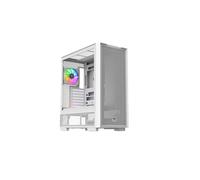 Thermaltake S380 TG ARGB Torre Media Gaming | Ventiladores ARGB PWM Preinstalados (SF360 Reverse + SF120) | Cristal Templado | USB 3.2 x1 USB 3.0 x2 | Panel Frontal | Blanco Nieve