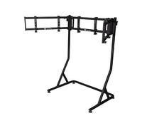 Thermaltake Soporte Triple para Monitores Pro GSC-MSP-MDSLBB-01 - Soporte de Piso para 3 Pantallas de 27" a 55", 60 kg, Ajuste de Altura, Negro