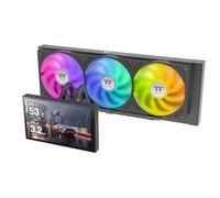 Thermaltake ST360 Ultra ARGB Sync | Tubos Laterales | Refrigeración Líquida AIO 360 mm con Pantalla IPS Magnética de 7”| Ventilador ARGB de Marco Único | Intel LGA1851/1700 y AMD AM5/AM4 | Negro