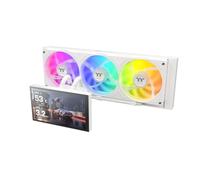 Thermaltake ST360 Ultra ARGB Sync | Tubos Laterales | Refrigeración Líquida AIO 360 mm con Pantalla IPS Magnética de 7”| Ventilador ARGB de Marco Único | Intel LGA1851/1700 y AMD AM5/AM4 | Blanco