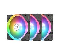 Thermaltake SWAFAN EX 12 ARGB Ventilador de refrigeración para PC, 3 ventiladores, 500~2000 RPM, conexión magnética, cuchillas reversibles, sincronización con software MB RGB, CL-F167-PL12SW-A, 120